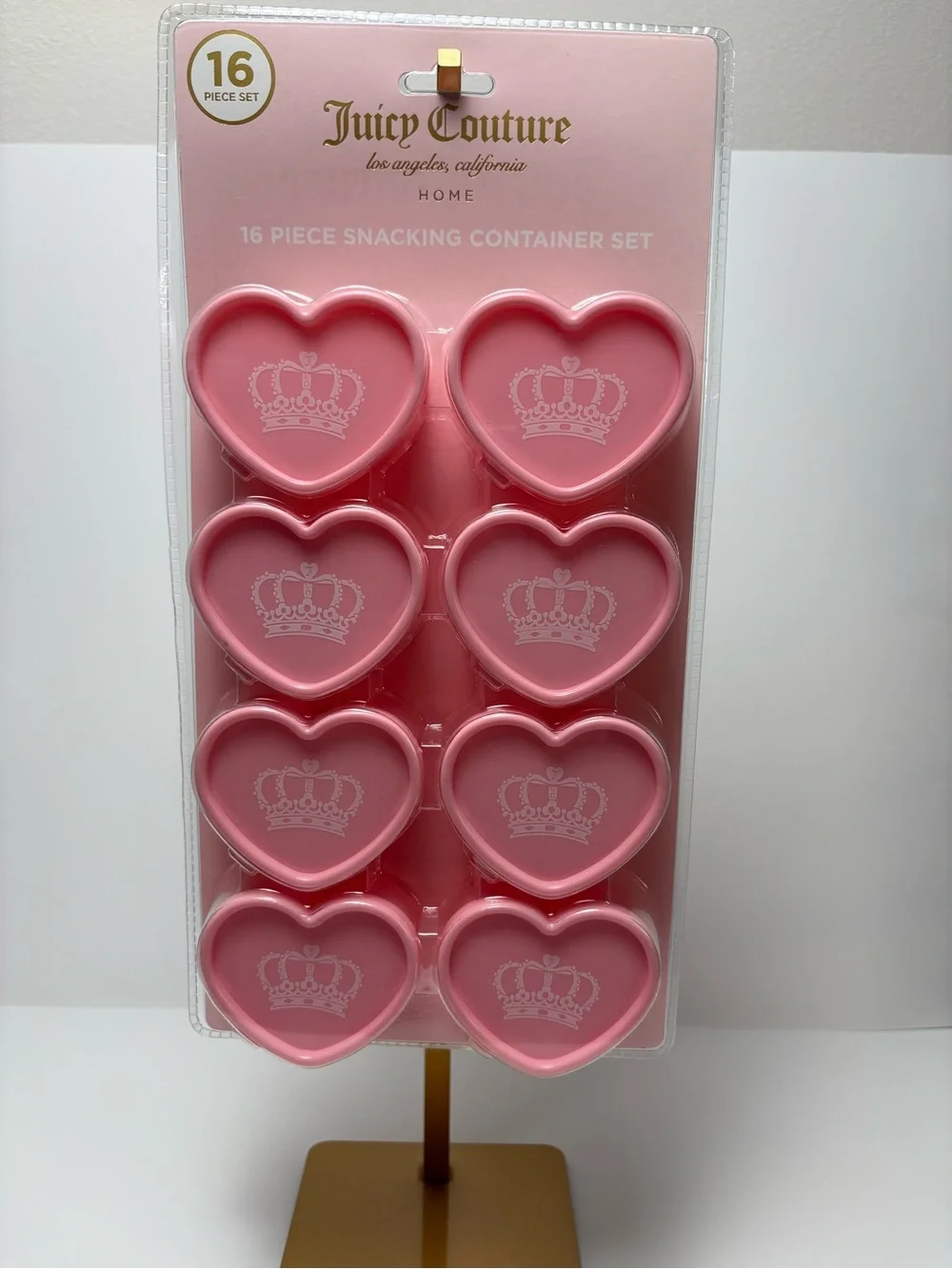 💗 Juicy Couture Home Pink Heart Snacking Container Set 💗